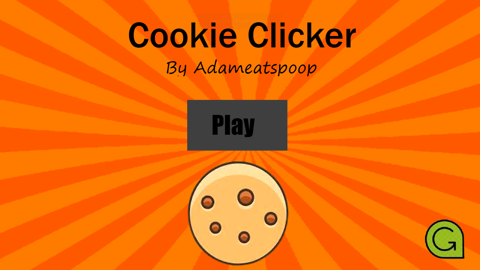 Cookie Clicker by Adameatspoop