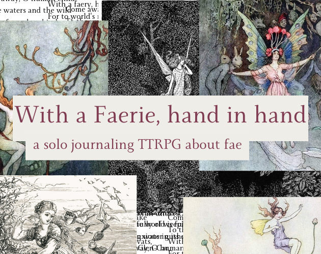 Cover image for With a Faerie, hand in hand