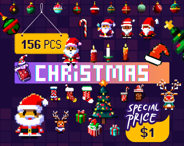 Christmas Assets Pack - RPG 2D Pixel