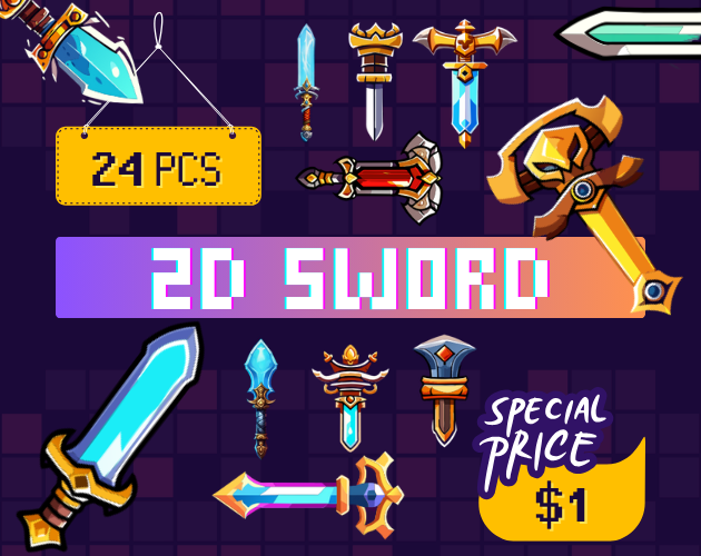 Kingdom Knight Sword - 2D Assets