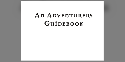Cover image for The Adventurers Guidebook
