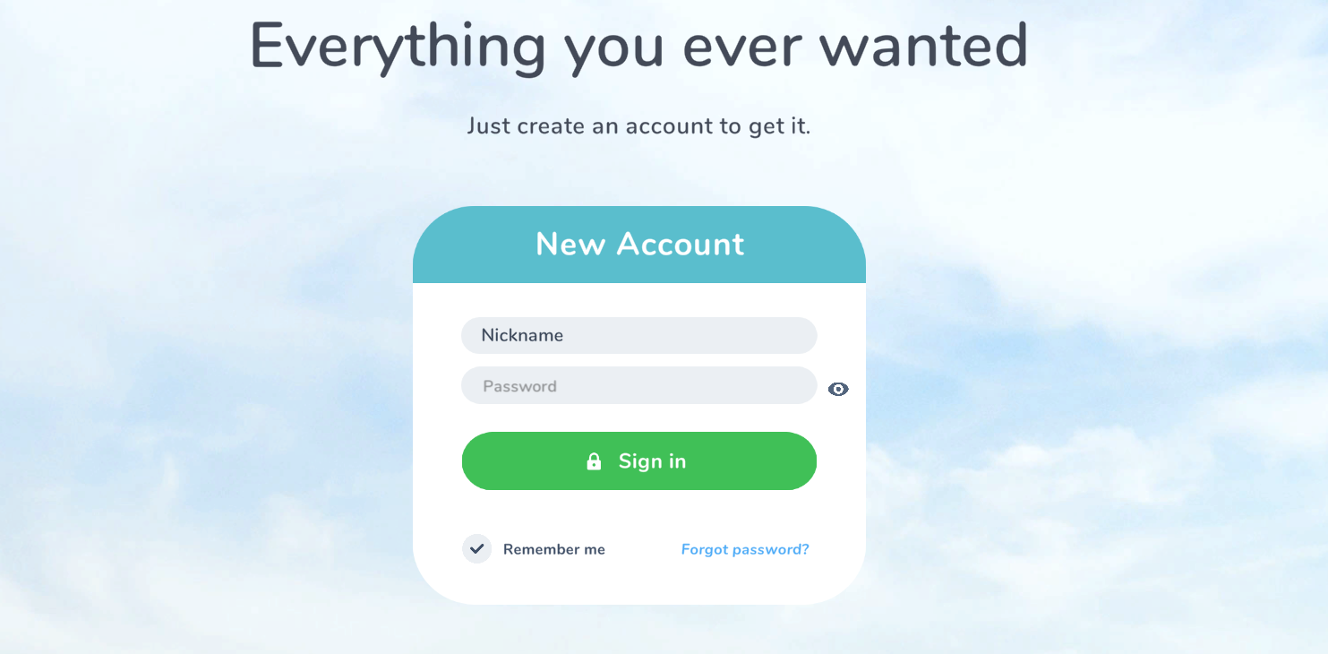 Cover image for Create Account