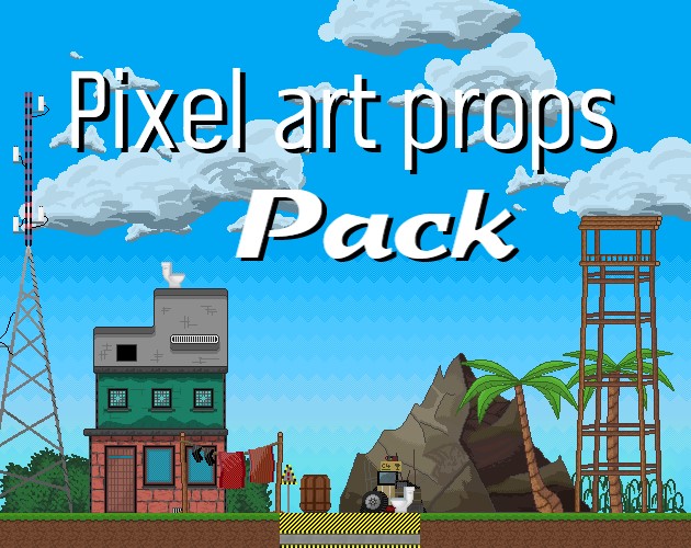 Pixel art props - Asset pack