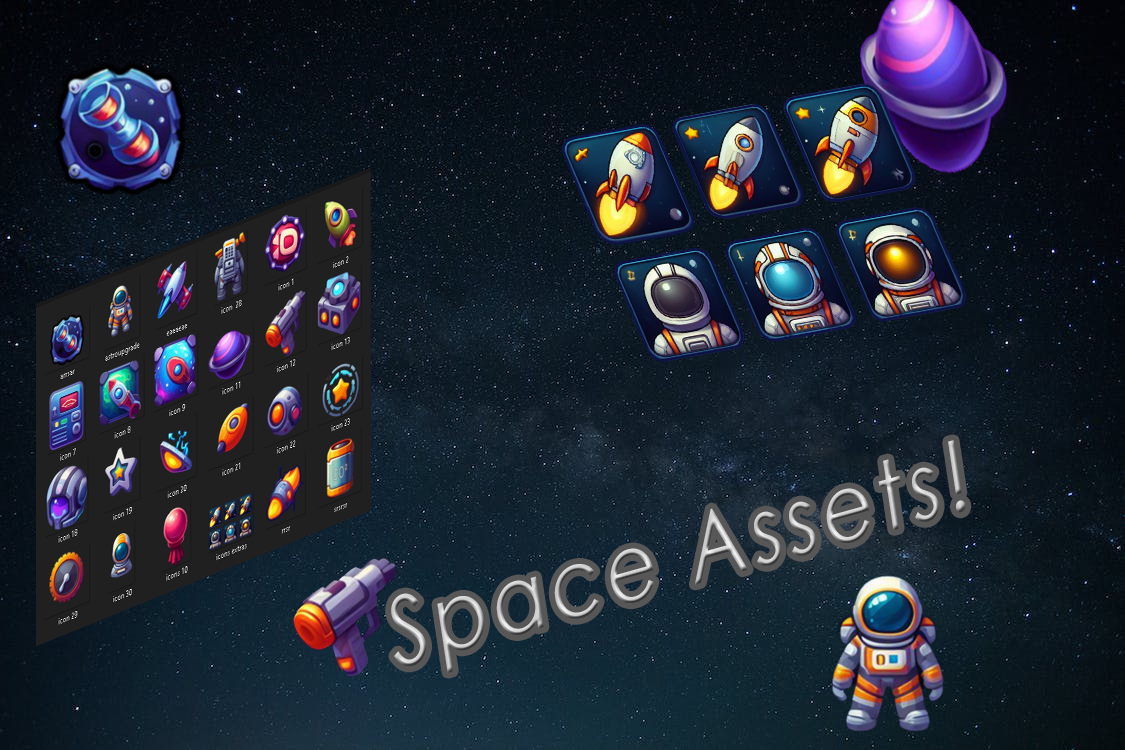 Space Icons UI (30 + Extras!)