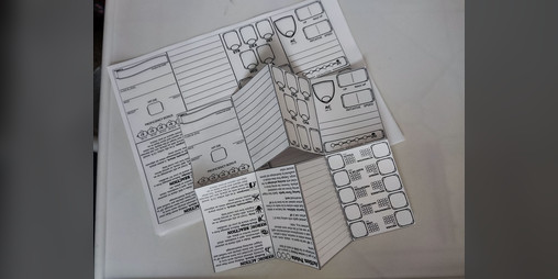Cover image for Nimble RPG Character Sheet Pocketmod / Horizontal