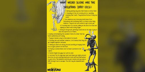 Cover image for What Weird Scene are the Skeletons Into?