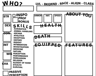 5e Character Sheets  