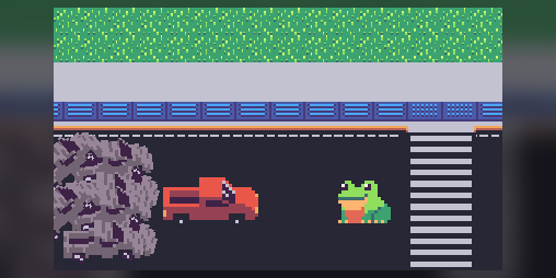 Cover image for Frog on the road