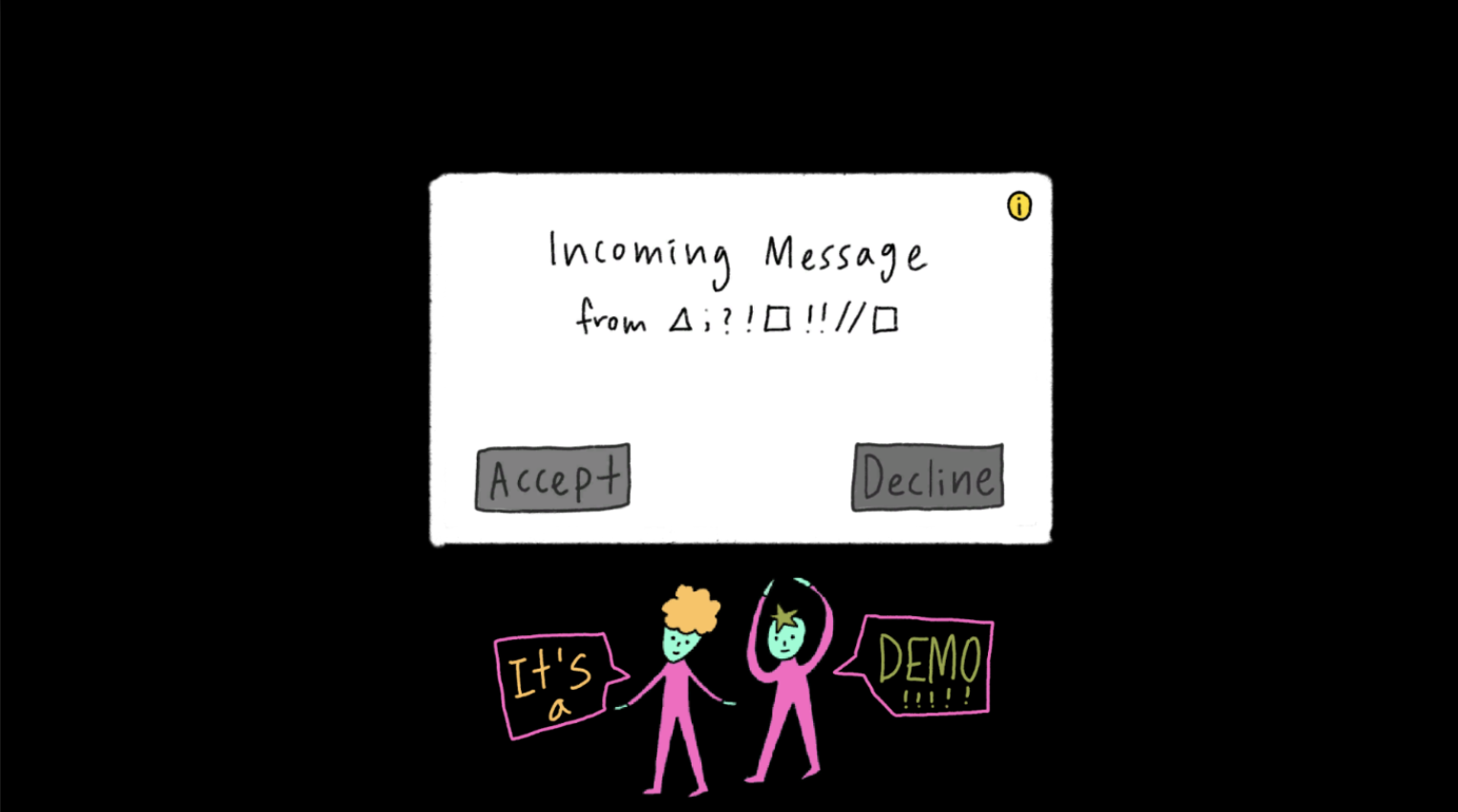 Incoming Message from a Strange World