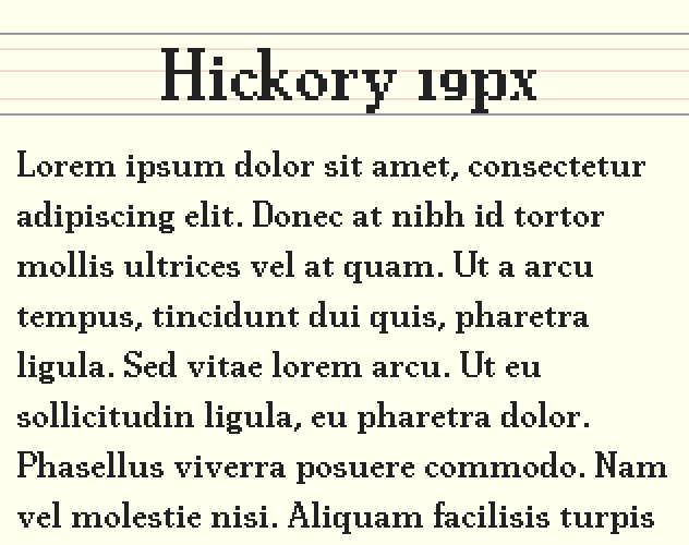 Hickory 19px