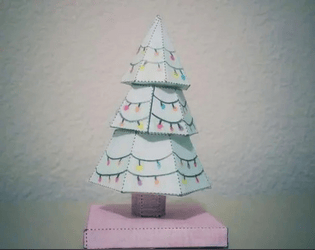 Paper Xmas Tree   - A free paper craft tree 