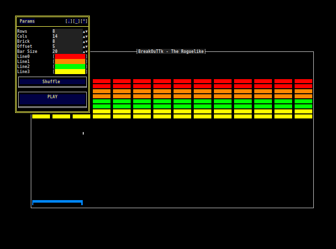 Breakout - the Roguelike