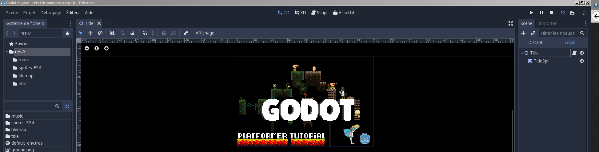 Godot Tuto Platformer