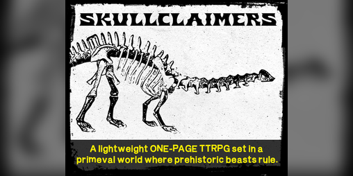 Cover image for SKULLCLAIMERS - A one-page TTRPG