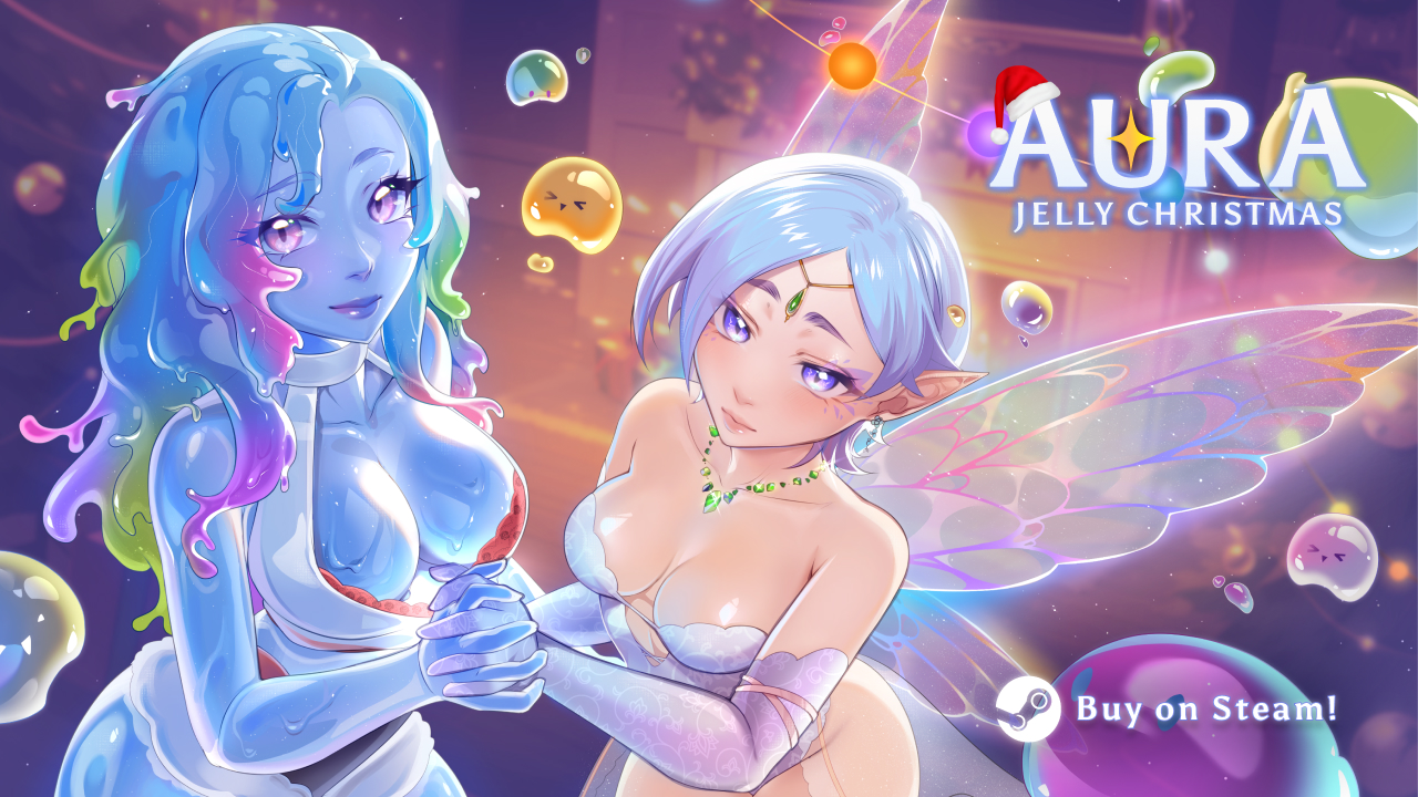 RELEASE - AURA: Hentai Cards - Jelly Christmas DLC (+ Discount) ❄️ - AURA:  Hentai Cards | October 20 - Steam Release by TOPHOUSE