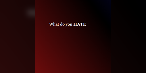 Cover image for What do you HATE