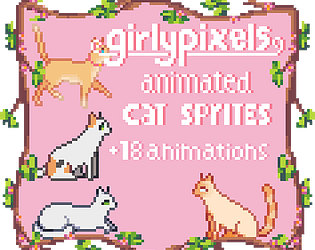 Just released a free sprite pack with a couple of cute cats 32x32 : r/ PixelArt