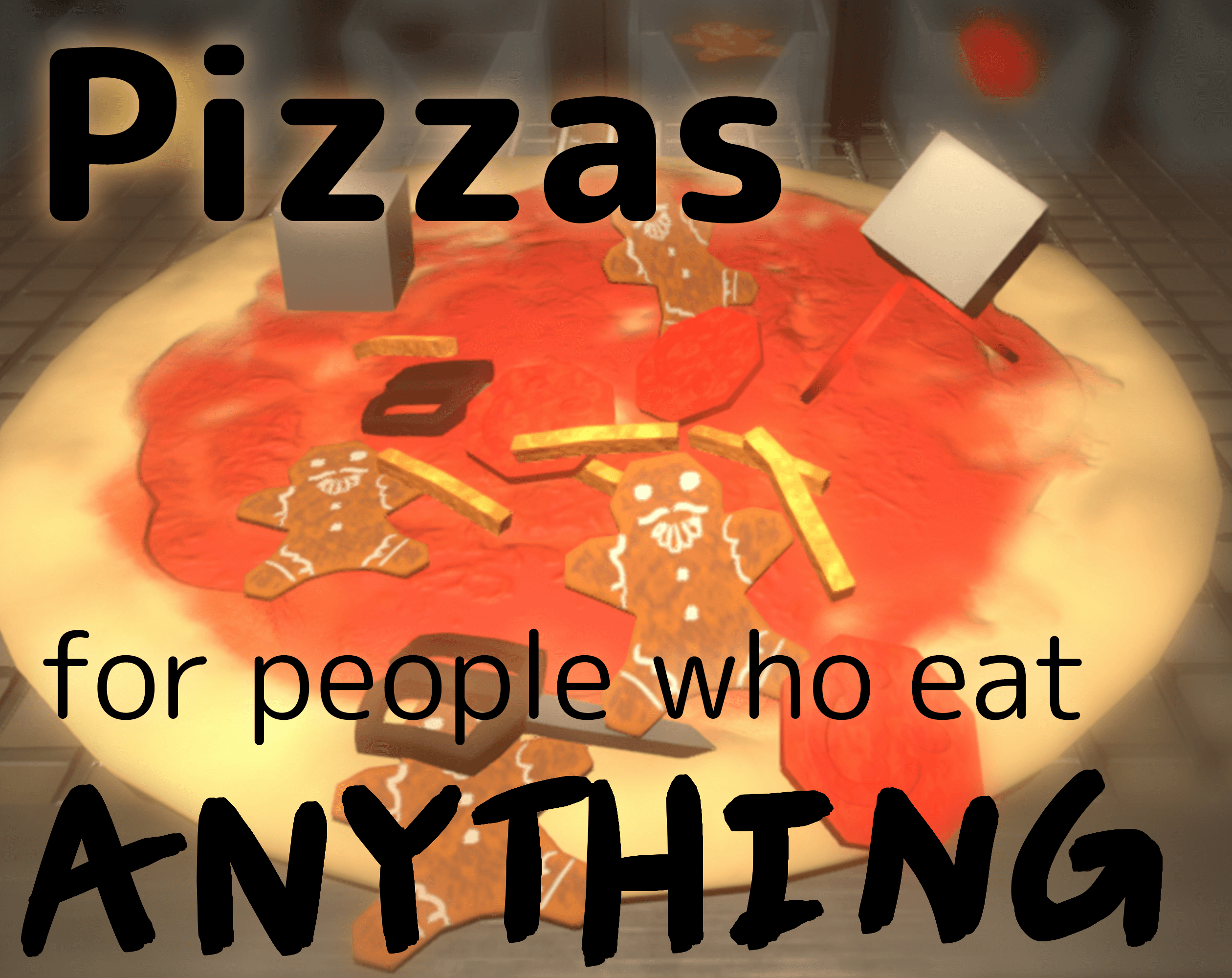 Pizzas for people who eat anything by twinklesunnysun