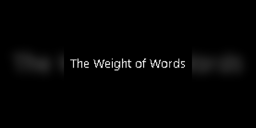 Cover image for The Weight of Words