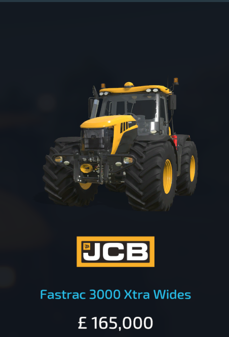 Cover image for Jcb Fastrac 3000 Xtra Wides for fs22