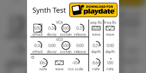 Cover image for Playdate Synth Test