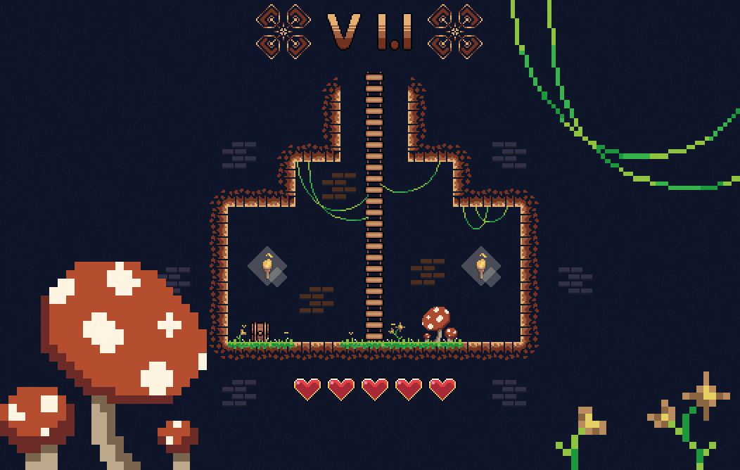 Version 1.1 : Cave Tileset & Free Animated Player
