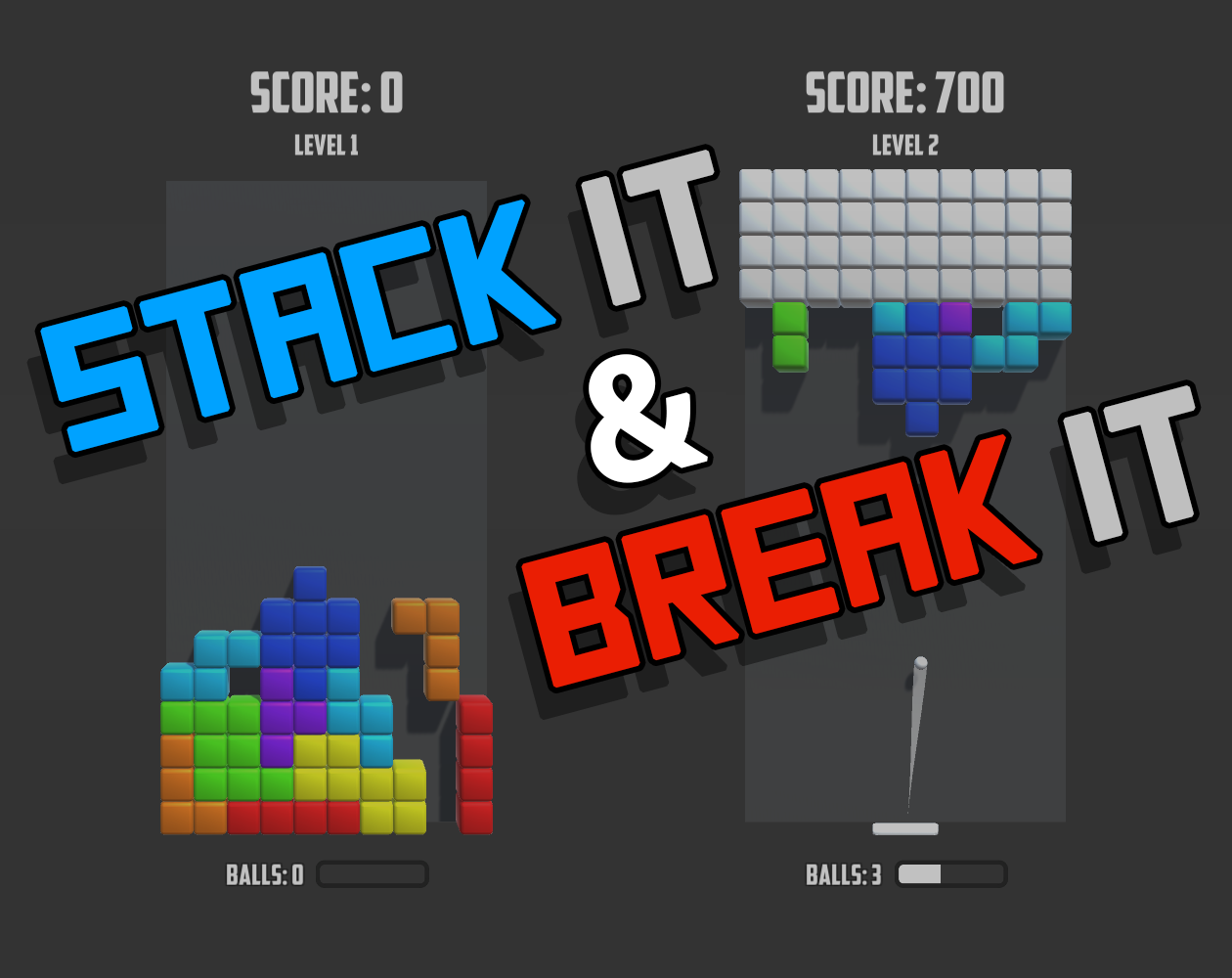 Stack it & Break it (BigModeJam2023) by GamingStef