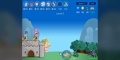 Cover image for Pony-castle defense game