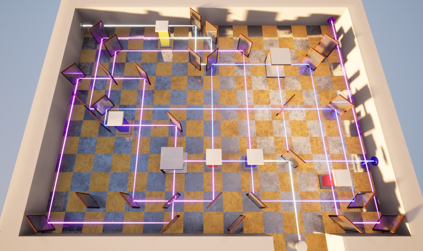 Laser puzzler by the sky rider