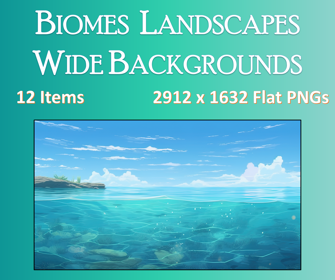 Biomes Landscapes Wide Backgrounds Mini-Pack by esperstudio