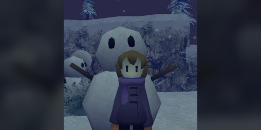 Cover image for Winter night Snowman