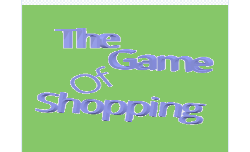 The Game Of Shopping