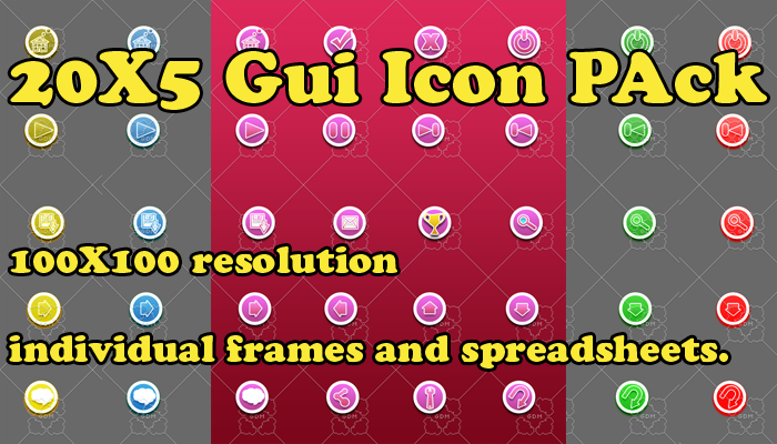 Gui Icon PAck 20X5