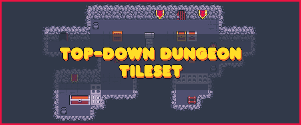 top-down dungeon tileset