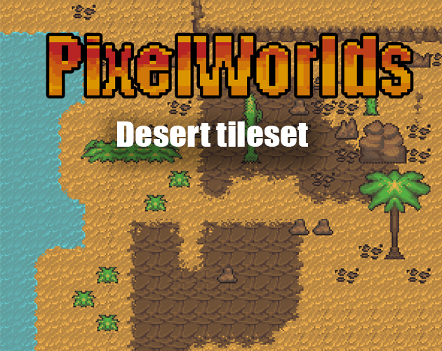 PixelWorlds Desert tileset - Top down adventures set