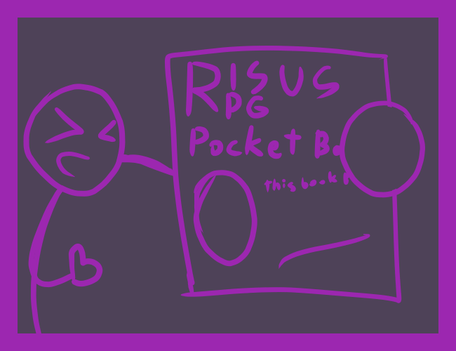 Risus rpg pocket character book by bb corn
