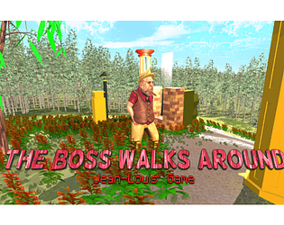 The boss walks around