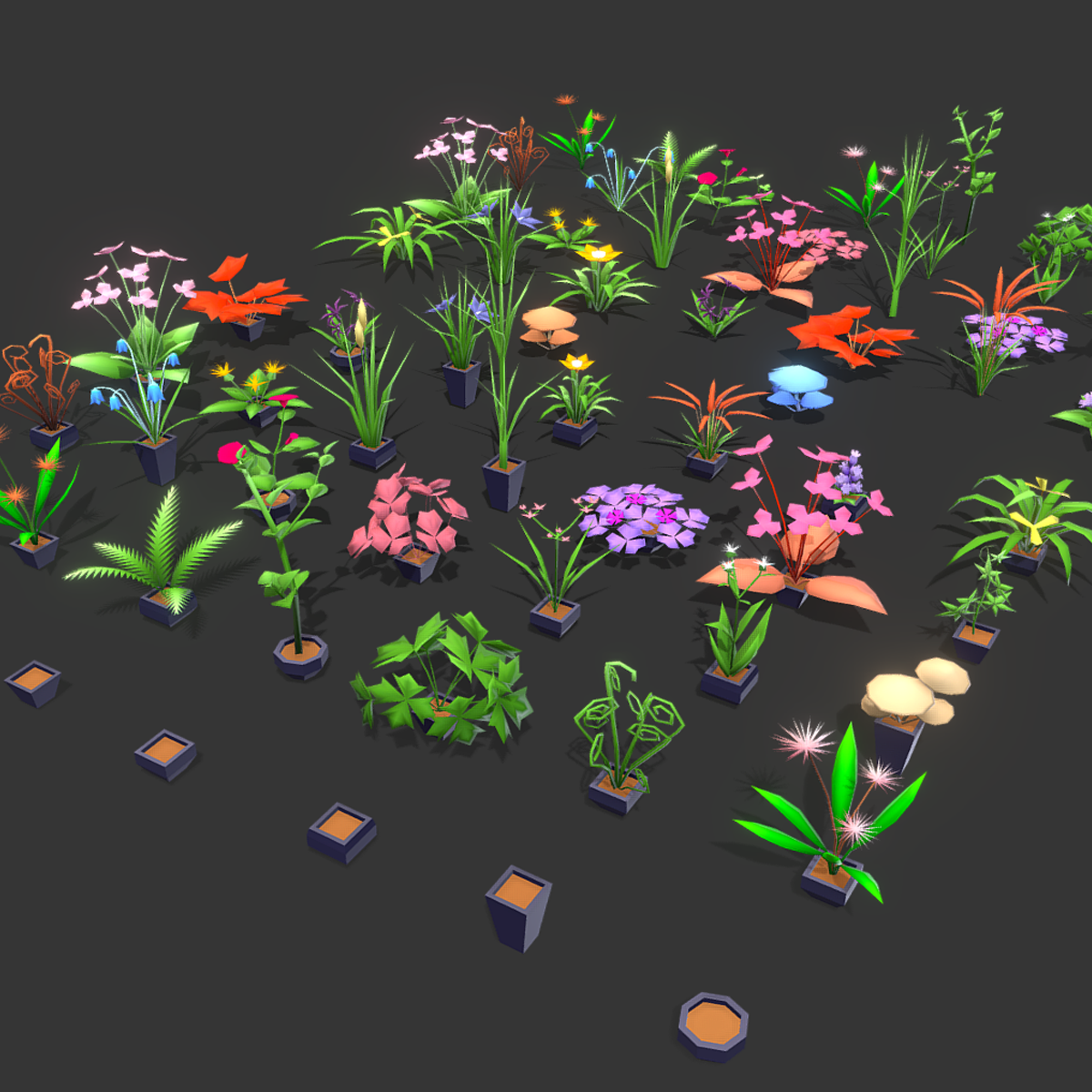 3D Stylize Low Poly Plants and Flowers Pack by LowPolyBoy