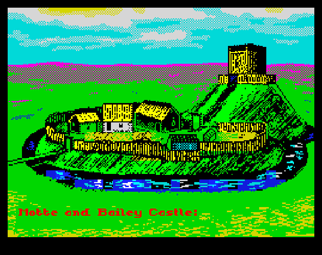 Motte and Bailey Castle ZX Spectrum 128k by JasonTaylor