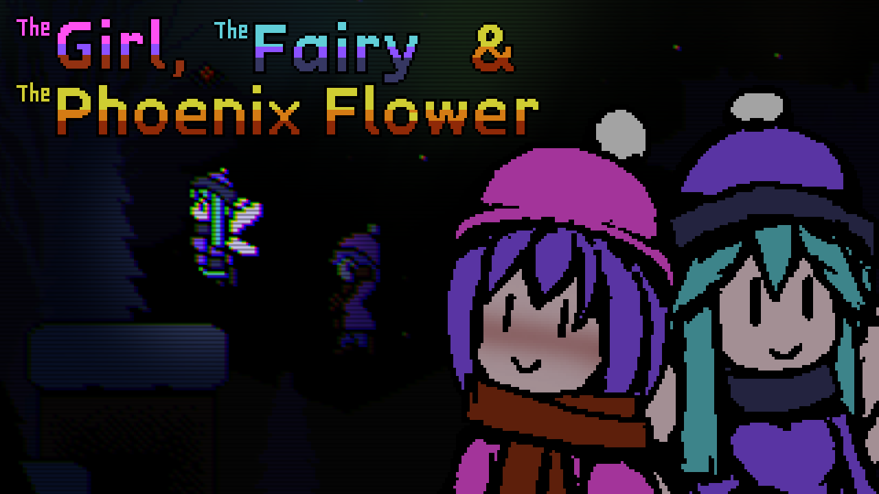 Girl, Fairy & Phoenix Flower