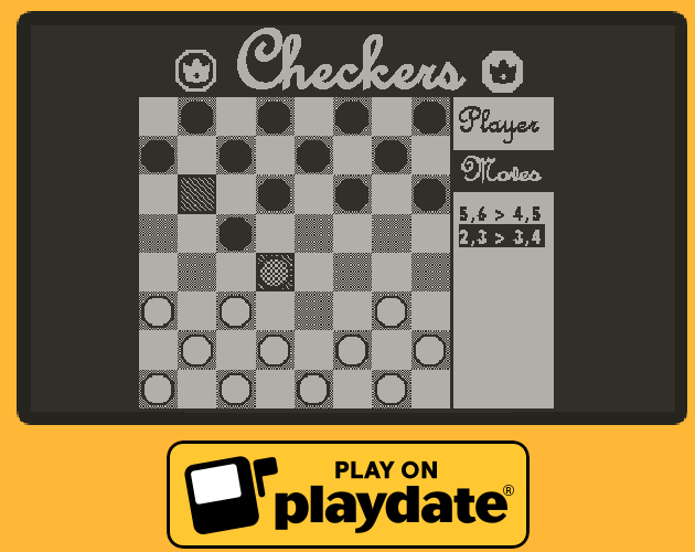 Checkers (Playdate + Windows + Mac)