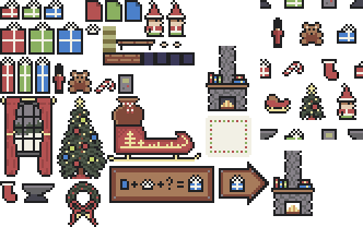 Festive Frenzy Sprite Sheet by WilliamBilliam