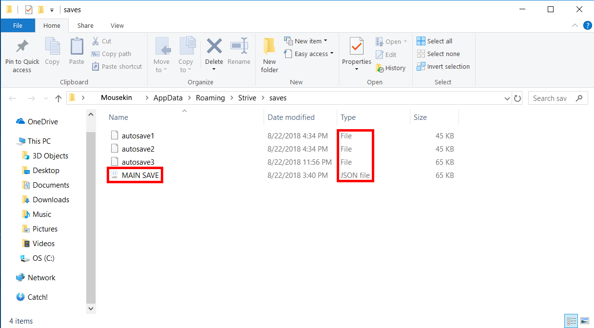 Json File Save It Json files don't act as save's. - Bugs and Suggestions - itch.io