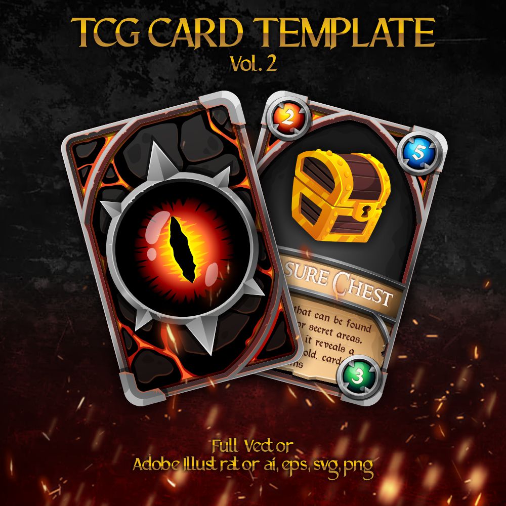 TCG Card Template vol. 2
