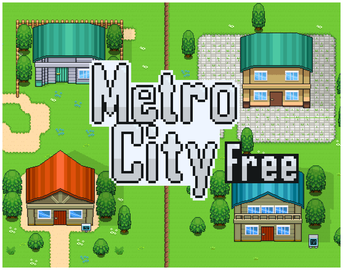 MetroCity - Free External Top Down Environment Asset Pack by JIK-A-4