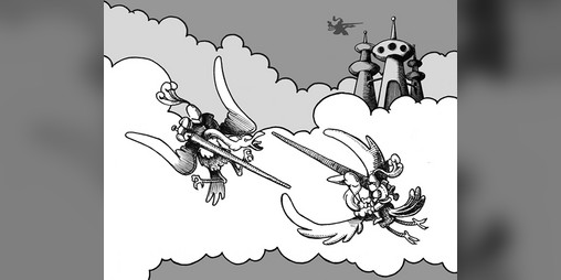 Cover image for Flying Ostriches & Floating Castles