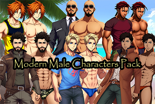 Modern Males VN Character Pack 1