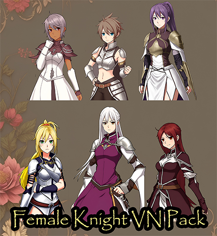 Female Knight VN Characters Pack