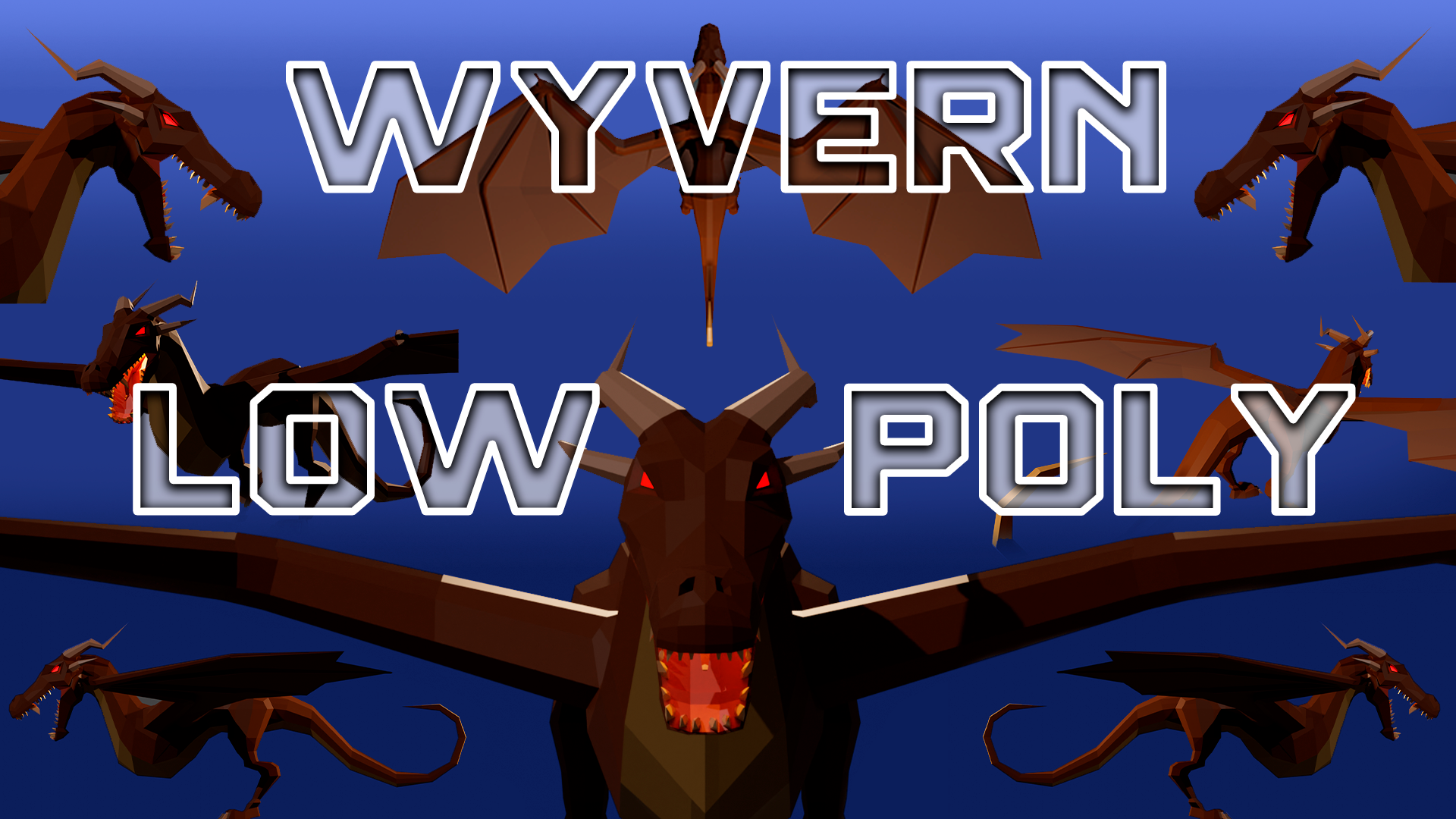 Low Poly - Character - 3D - Dragon/Wyvern