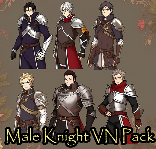 Male Knight VN Characters Pack